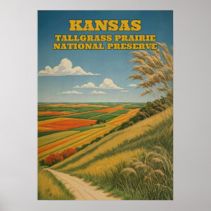 Kansas Tallgrass Prairie National Preserve V03 Poster