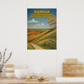 Kansas Tallgrass Prairie National Preserve V03 Poster (Küche)