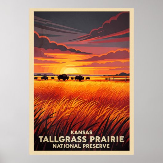 Kansas Tallgrass Prairie National Preserve V05 Poster (Vorne)