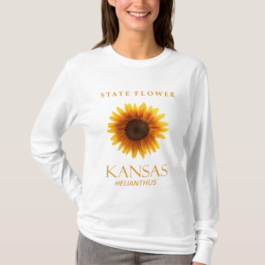 Kansas Territory Flower The Helianthus T-Shirt (Vorderseite)