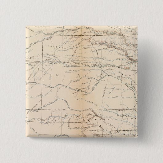 Kansas, Texas, Indisches Territorium Button (Vorderseite)