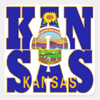 Kansas-Text für die Staatsflagge