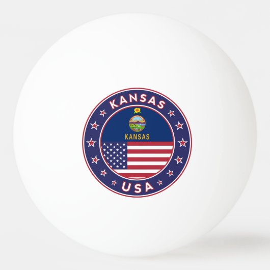 Kansas Tischtennisball (Vorderseite)