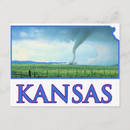 Kansas-Tornado Postkarte