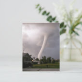 Kansas Tornado Postkarte (Stehend Vorderseite)