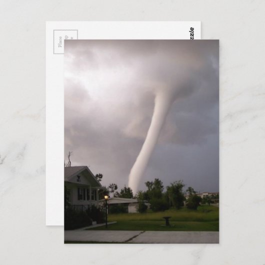 Kansas Tornado Postkarte (Vorne/Hinten)