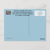 Kansas-Tornado-Postkarte Postkarte (Rückseite)