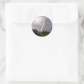 Kansas Tornado Runder Aufkleber (Tasche)