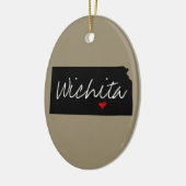 Kansas Town Keramikornament (Links)