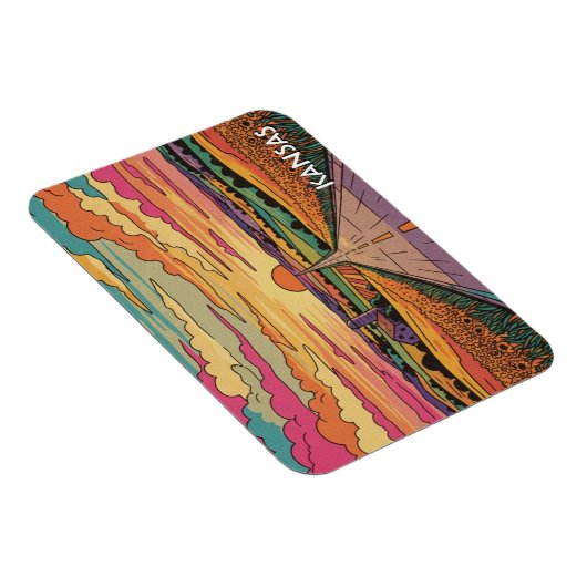 Kansas Travel Magnet (Rechte Seite)