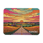 Kansas Travel Magnet (Horizontal)