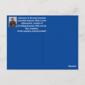 Kansas Tree Silhouette Postkarte (Rückseite)