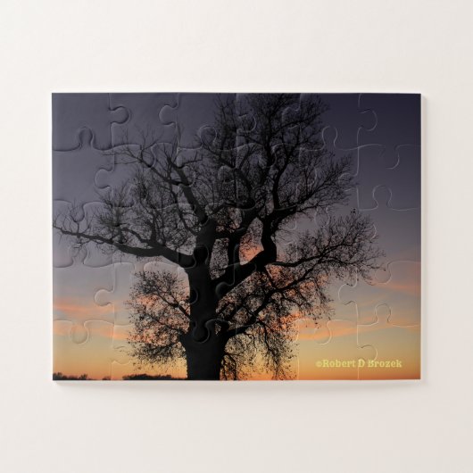 Kansas Tree Silhouette Puzzle (Horizontal)
