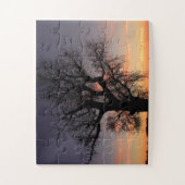 Kansas Tree Silhouette Puzzle (Vertikal)