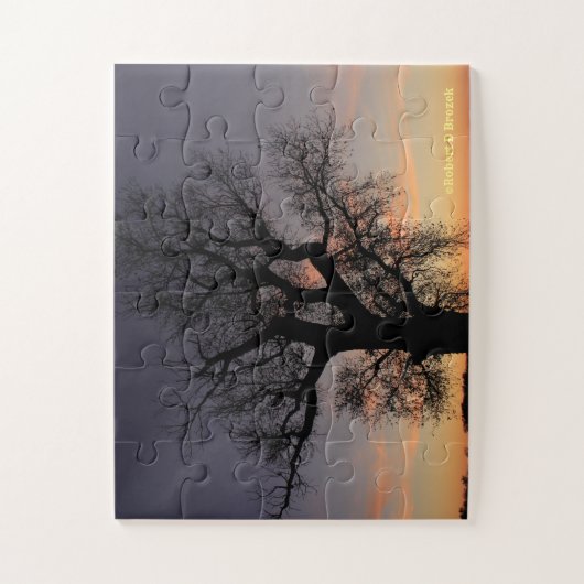 Kansas Tree Silhouette Puzzle (Vertikal)