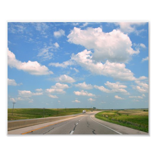 Kansas Turnpike Through Flint Hills 8x10 Fotodruck (Vorne)