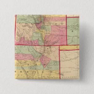 Kansas und Arizona, Colorado, New Mexico, Utah Button