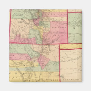 Kansas und Arizona, Colorado, New Mexico, Utah Magnet