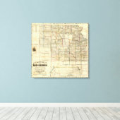 Kansas und die Goldminen Leinwanddruck (Insitu (Holzboden))