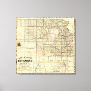 Kansas und die Goldminen Leinwanddruck