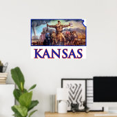 Kansas und John Brown im tragischen Prelude Poster (Heimbüro)