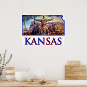 Kansas und John Brown im tragischen Prelude Poster (Küche)