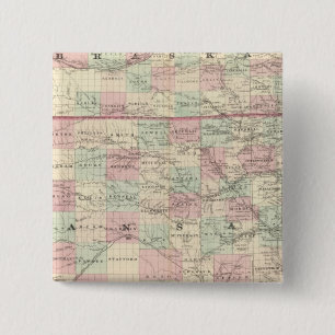 Kansas und Nebraska Button