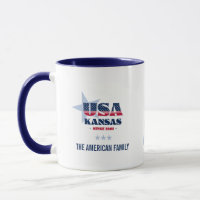 Kansas USA 1861 Blue Star Persönliche Umarmung