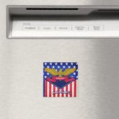 Kansas USA Flag Magnet (In Situ (Geschirrspüler))
