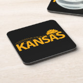 Kansas USA Getränkeuntersetzer (Linke Seite)