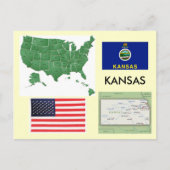Kansas, USA Postkarte (Vorderseite)