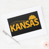 Kansas USA Rechteckiger Aufkleber (Umschlag)