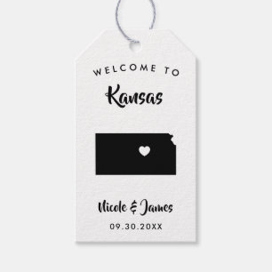 Kansas Wedding Welcome Bag Tags für Hotelgäste Geschenkanhänger