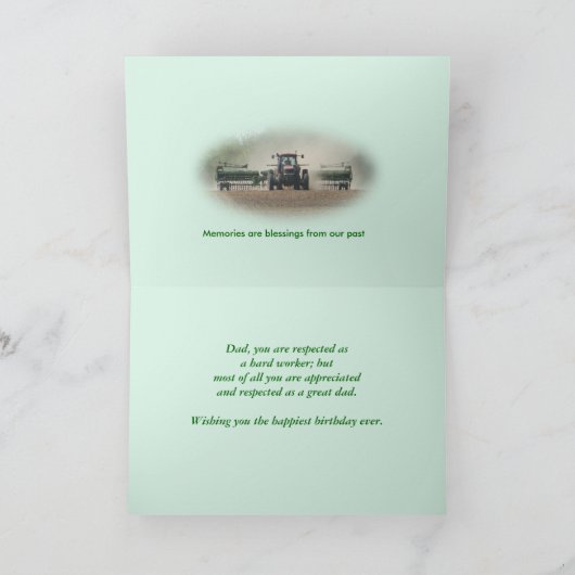 Kansas-Weizen-Bauer 2862-2 Karte (Innenseite)