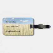 Kansas-Weizen Gepäckanhänger (Rückseite horizontal)