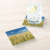 Kansas-Weizen Glasuntersetzer (Schrägansicht)