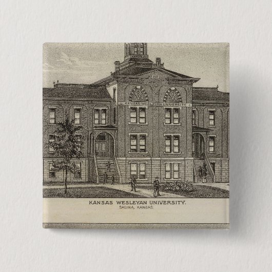 Kansas-Wesleyan-Universität Button (Vorderseite)