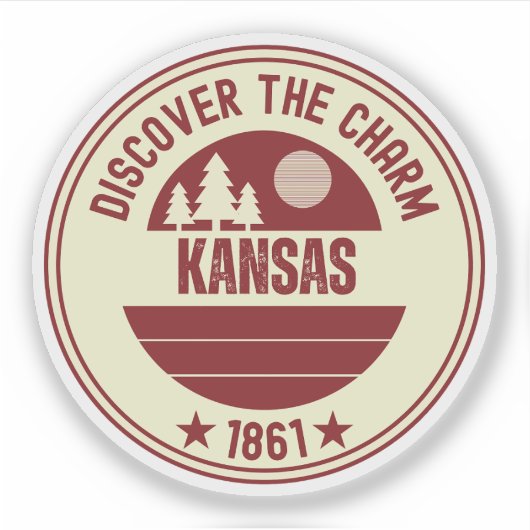 Kansas Wheat Staat - Sonnenblumengeschenk Aufkleber (Vorderseite)