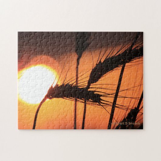 Kansas Wheat Sunset PUZZLE (Horizontal)