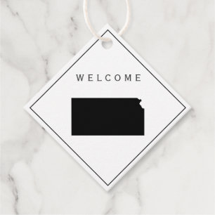 Kansas Willkommensbeutel Tag für Hochzeitswoche Geschenkanhänger