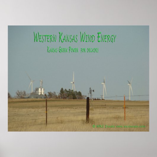 Kansas Wind Energy Poster (Vorne)