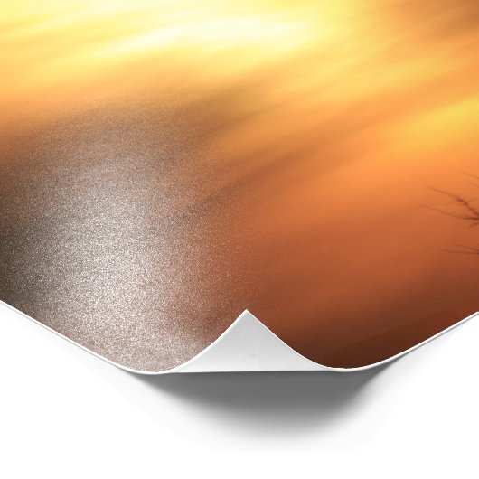 Kansas Windmill Silhouette Sunset Foto Print (Ecke)