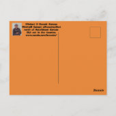 Kansas Windmill Silhouette Sunset Post Card Postkarte (Rückseite)