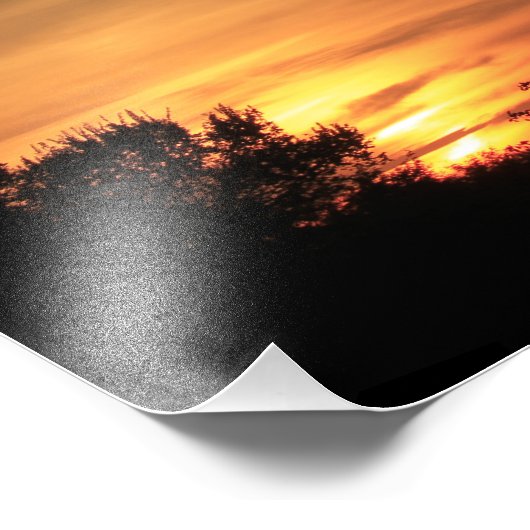 Kansas Windmill Sunset, Clouds Foto Erweiterung (Ecke)