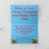 Kansas Windmill Sunset Cross Karte (Innenseite)