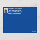 Kansas Windmill Sunset Postkarte (Rückseite)