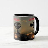 Kansas Windmill Sunset Tasse (VorderseiteRechts)