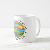 Kansas-Zeichen Kaffeetasse (VorderseiteRechts)