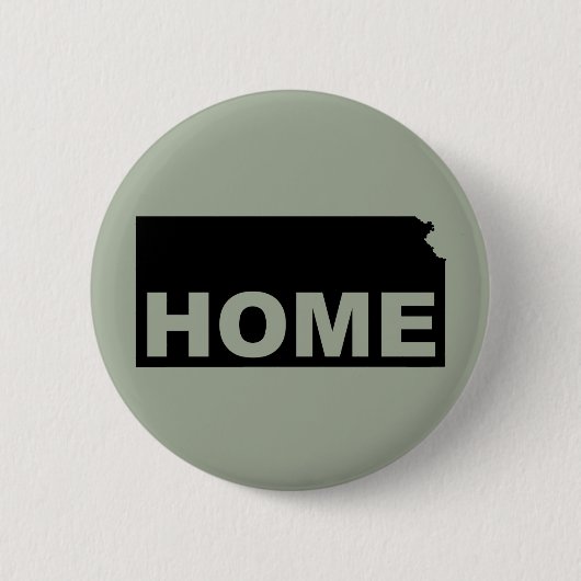 Kansas Zuhause Aus Staat Button Abzeichen Button (Vorderseite)