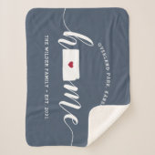 Kansas Zuhause Staat Personalisiert Sherpadecke (Vorderseite)